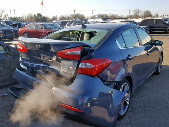 KNAFZ4A83F5375983 - 2015 KIA FORTE EX GRAY photo 4