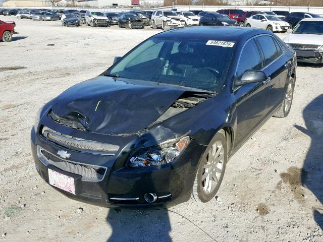 1G1ZE5E11BF270693 - 2011 CHEVROLET MALIBU LTZ BLACK photo 2