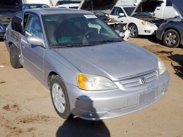 1HGES26792L017673 - 2002 HONDA CIVIC EX SILVER photo 1