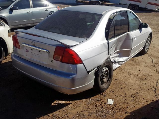 1HGES26792L017673 - 2002 HONDA CIVIC EX SILVER photo 4