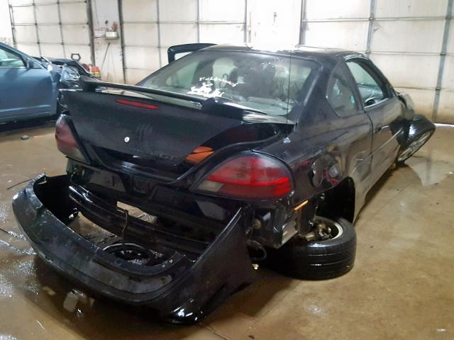 1G2NV12E92C286121 - 2002 PONTIAC GRAND AM G BLACK photo 4