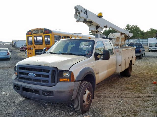 1FDAW56P26EA18544 - 2006 FORD F550 SUPER WHITE photo 2