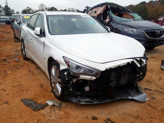 JN1EV7AP4JM365208 - 2018 INFINITI Q50 LUXE WHITE photo 1