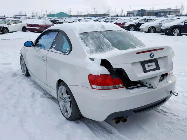 WBAUC73548VF23464 - 2008 BMW 135 I WHITE photo 3