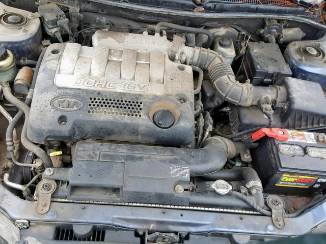 KNAFB121445318564 - 2004 KIA SPECTRA BA BLUE photo 7