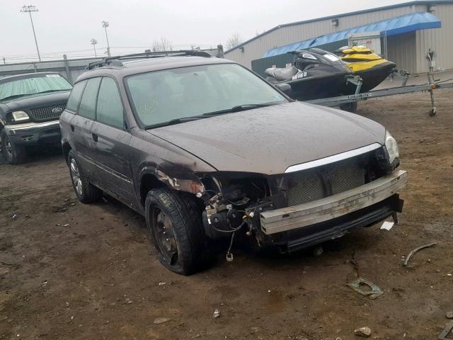 4S4BP60C796321184 - 2009 SUBARU OUTBACK BROWN photo 1