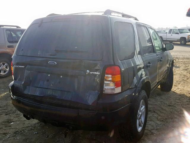 1FMCU59H37KA62431 - 2007 FORD ESCAPE HEV BLACK photo 4