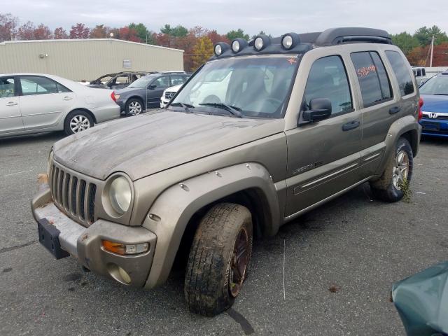 1J4GL38K33W721048 - 2003 JEEP LIBERTY RE BROWN photo 2