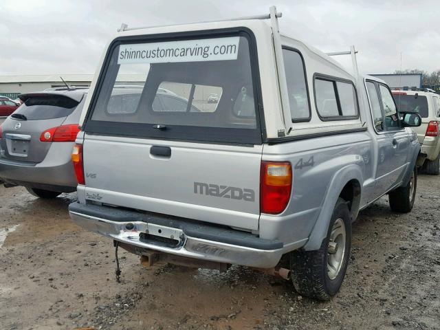 4F4ZR47E43TM18254 - 2003 MAZDA B4000 CAB SILVER photo 4