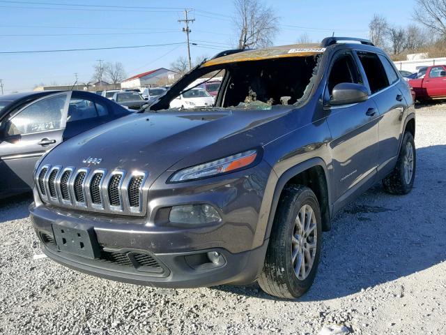 1C4PJMCB6EW138128 - 2014 JEEP CHEROKEE L GRAY photo 2