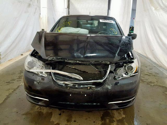 1C3CCBABXCN207491 - 2012 CHRYSLER 200 LX BLACK photo 9