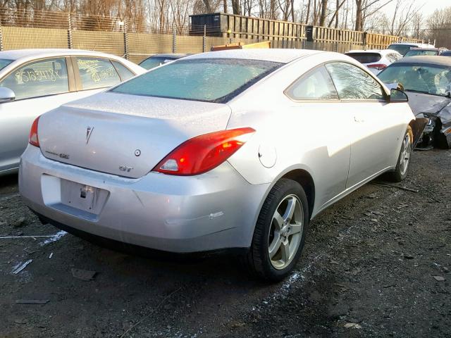 1G2ZH17N194110251 - 2009 PONTIAC G6 GT SILVER photo 4