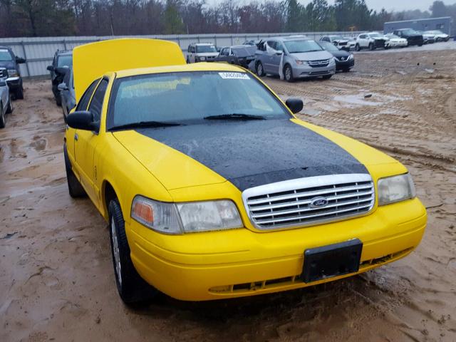 2FAFP71W87X145175 - 2007 FORD CROWN VICT YELLOW photo 1