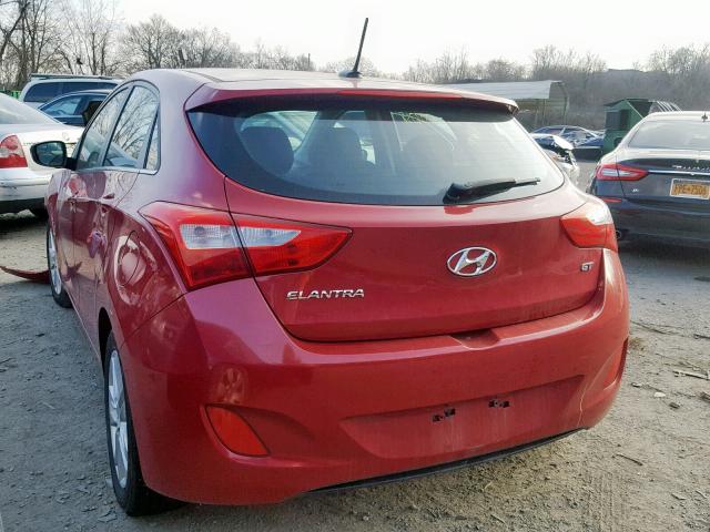 KMHD35LH4FU236381 - 2015 HYUNDAI ELANTRA GT RED photo 3