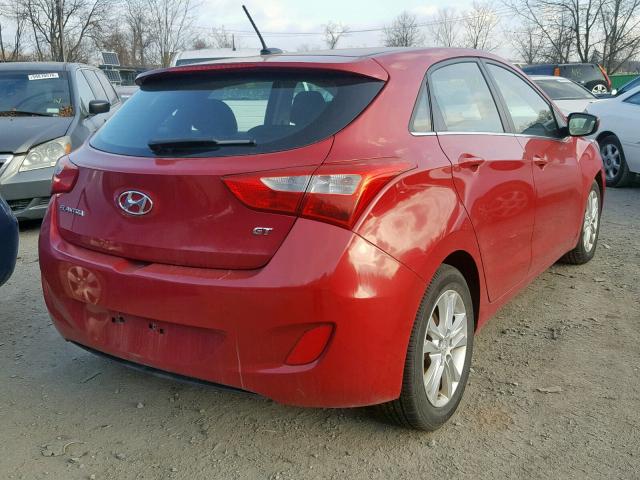 KMHD35LH4FU236381 - 2015 HYUNDAI ELANTRA GT RED photo 4