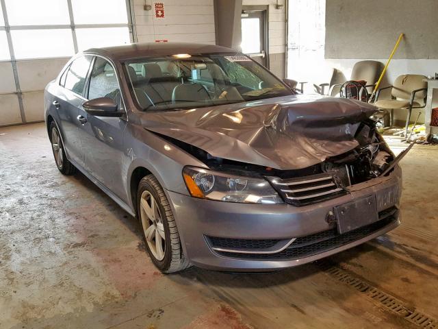 1VWBP7A36CC092687 - 2012 VOLKSWAGEN PASSAT SE GRAY photo 1