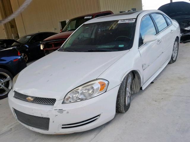 2G1WB5E3XE1147256 - 2014 CHEVROLET IMPALA LIM WHITE photo 2