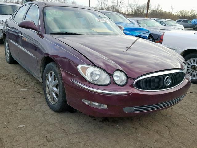 2G4WC582X71123383 - 2007 BUICK LACROSSE C BURGUNDY photo 1