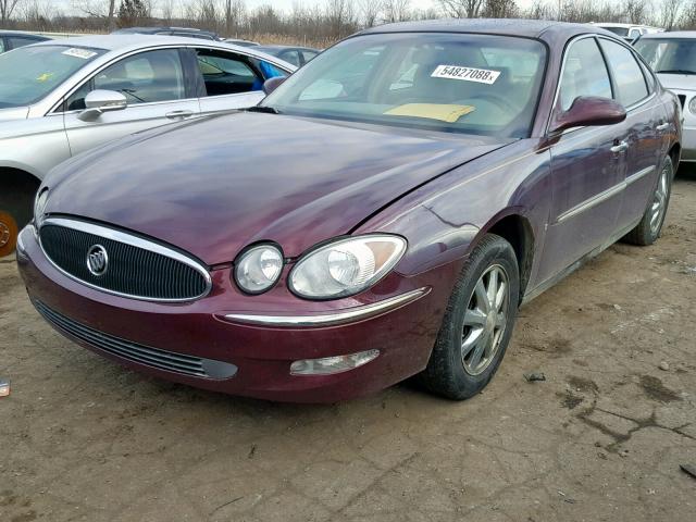 2G4WC582X71123383 - 2007 BUICK LACROSSE C BURGUNDY photo 2