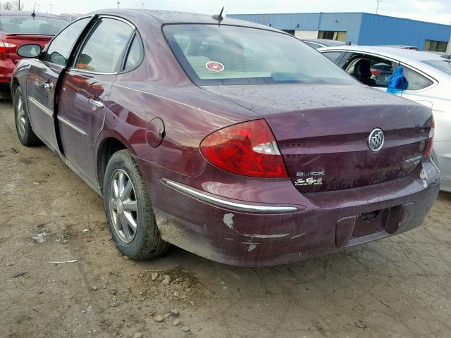 2G4WC582X71123383 - 2007 BUICK LACROSSE C BURGUNDY photo 3