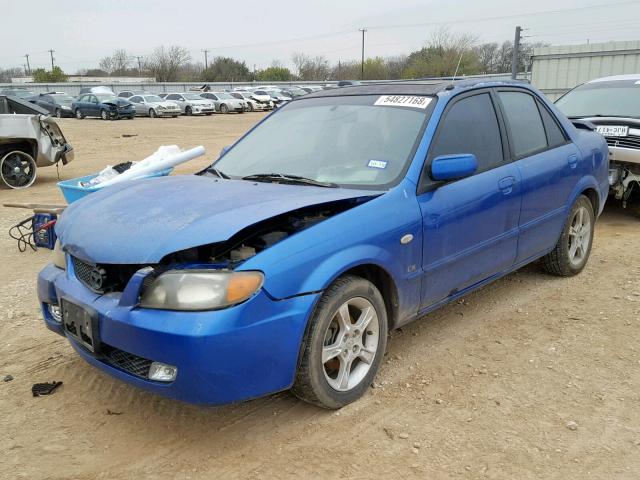 JM1BJ225431163503 - 2003 MAZDA PROTEGE DX BLUE photo 2