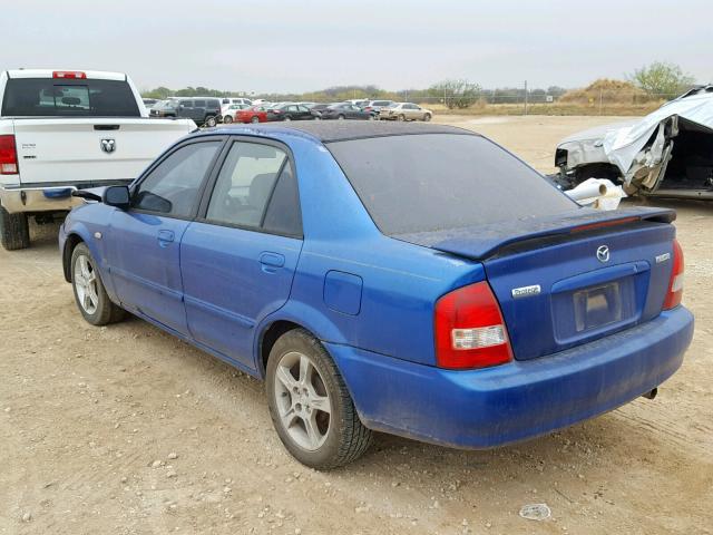 JM1BJ225431163503 - 2003 MAZDA PROTEGE DX BLUE photo 3