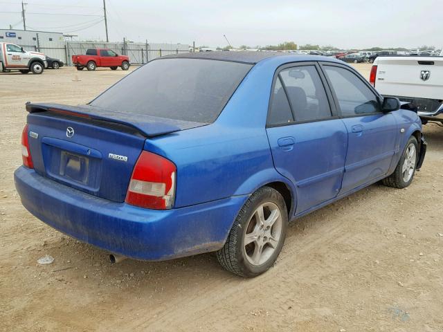 JM1BJ225431163503 - 2003 MAZDA PROTEGE DX BLUE photo 4