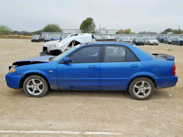 JM1BJ225431163503 - 2003 MAZDA PROTEGE DX BLUE photo 9