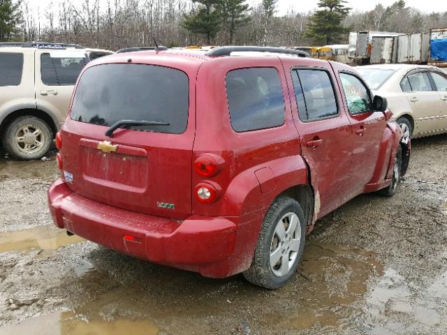 3GNBAADB3AS563990 - 2010 CHEVROLET HHR LS Rojo foto 4