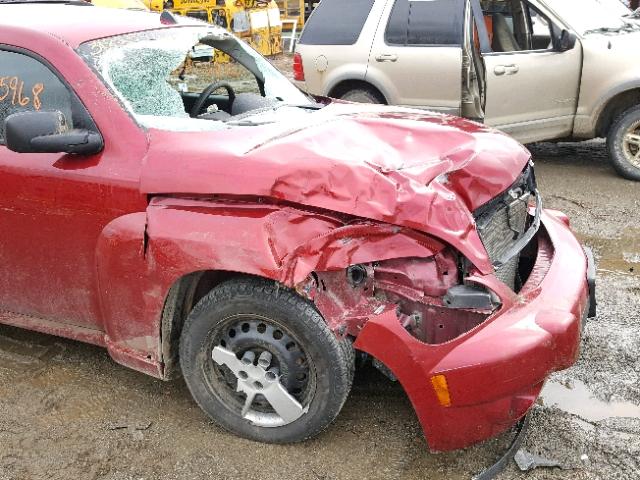 3GNBAADB3AS563990 - 2010 CHEVROLET HHR LS Rojo foto 9