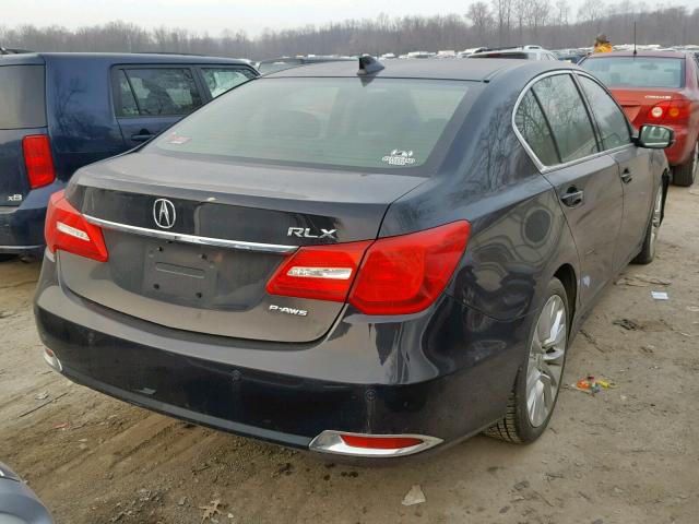 JH4KC1F99FC000984 - 2015 ACURA RLX ADVANC BLACK photo 4