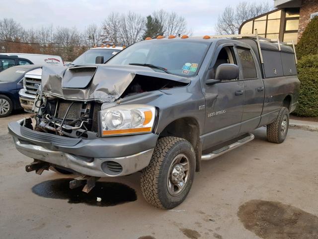 3D7KS28D86G112142 - 2006 DODGE RAM 2500 S GRAY photo 2