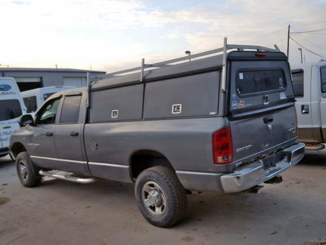 3D7KS28D86G112142 - 2006 DODGE RAM 2500 S GRAY photo 3