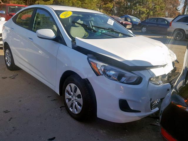 KMHCT4AE0HU175211 - 2017 HYUNDAI ACCENT SE WHITE photo 1