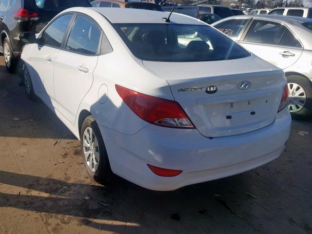 KMHCT4AE0HU175211 - 2017 HYUNDAI ACCENT SE WHITE photo 3