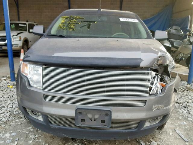 2FMDK3KC6ABB71397 - 2010 FORD EDGE LIMIT GRAY photo 7