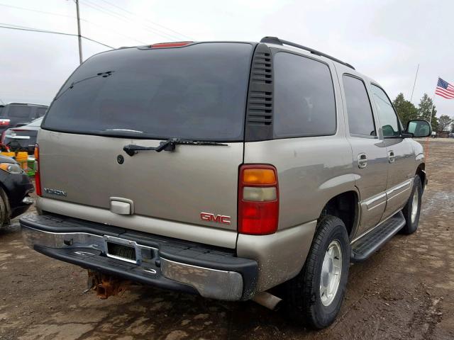 1GKEK13ZX3J284210 - 2003 GMC YUKON SILVER photo 4