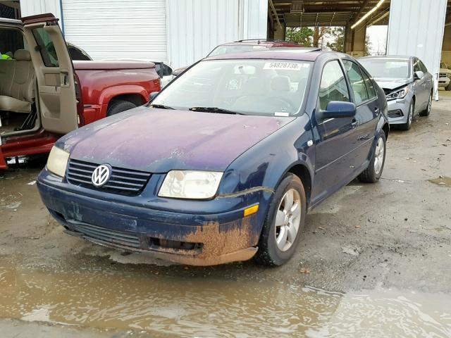 3VWSK69M03M067823 - 2003 VOLKSWAGEN JETTA GLS BLUE photo 2