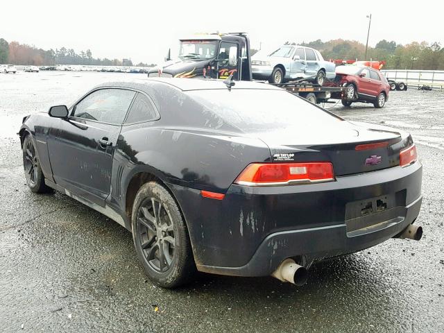 2G1FA1E37E9192216 - 2014 CHEVROLET CAMARO LS BLACK photo 3