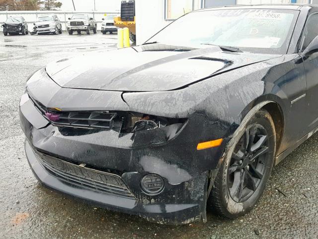 2G1FA1E37E9192216 - 2014 CHEVROLET CAMARO LS BLACK photo 9