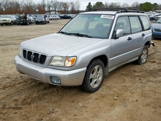 JF1SF65602H722716 - 2002 SUBARU FORESTER S SILVER photo 2