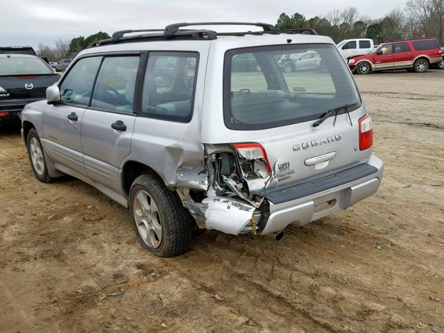 JF1SF65602H722716 - 2002 SUBARU FORESTER S SILVER photo 3