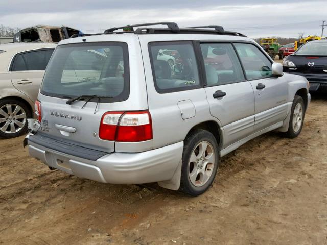 JF1SF65602H722716 - 2002 SUBARU FORESTER S SILVER photo 4