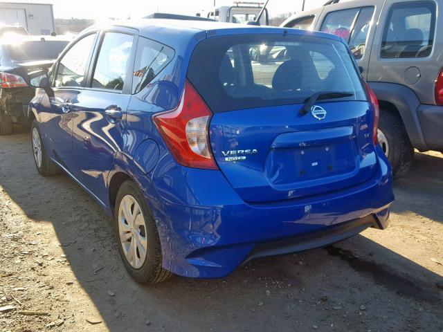 3N1CE2CP9HL356063 - 2017 NISSAN VERSA NOTE BLUE photo 3