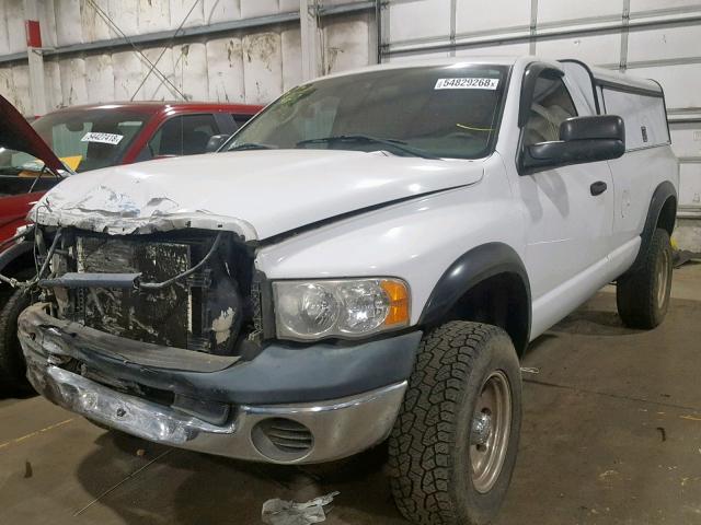 3D7KU26694G145663 - 2004 DODGE RAM 2500 S WHITE photo 2