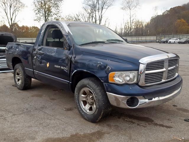 1D7HA16K05J558341 - 2005 DODGE RAM 1500 S BLUE photo 1