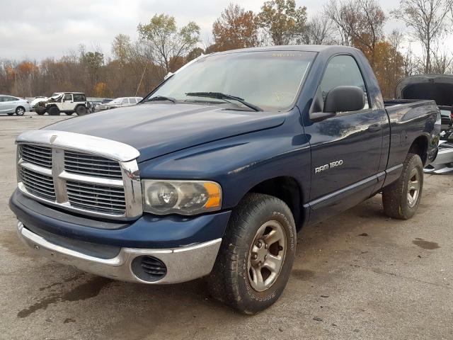 1D7HA16K05J558341 - 2005 DODGE RAM 1500 S BLUE photo 2