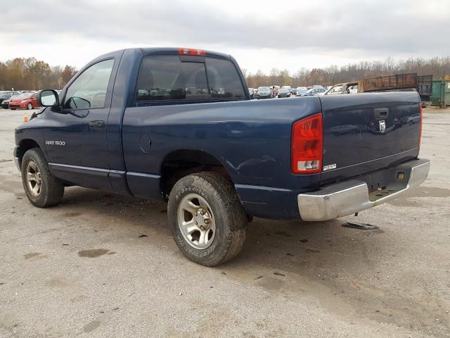 1D7HA16K05J558341 - 2005 DODGE RAM 1500 S BLUE photo 3