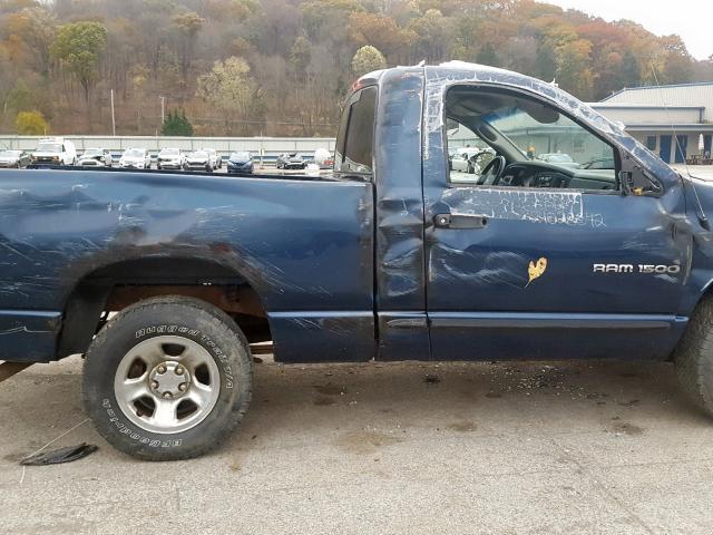 1D7HA16K05J558341 - 2005 DODGE RAM 1500 S BLUE photo 9