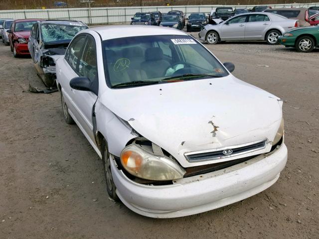 KNADC123816058942 - 2001 KIA RIO WHITE photo 1